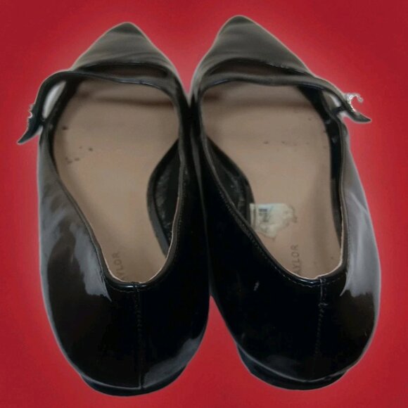 ANN TAYLOR  Patent Leather MARY JANE Black FLATS Sz 8.5 M - Picture 8 of 15